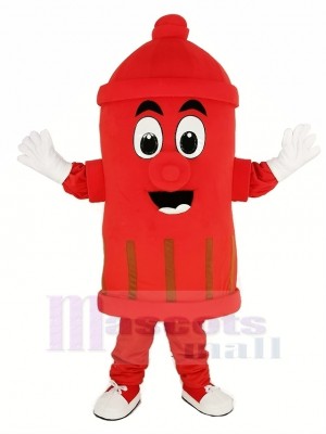 Rouge Publique Utilitaires Feu Bouche d'incendie Mascotte Costume