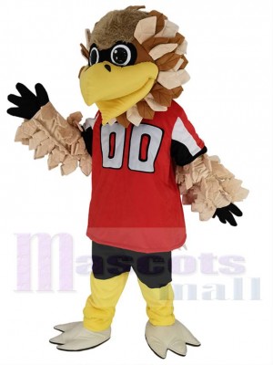 Falcons d'Atlanta Freddie Falcon Costume de mascotte en maillot rouge Animal