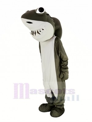 Gris et blanc Requin Mascotte Costume