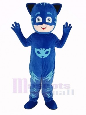 Bleu PJ Masks Garçon Catboy Mascotte Costume Gens