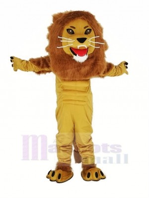 Féroce Lion Roi Mascotte Costume Adulte