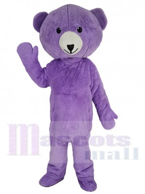 Ours en peluche violet Costume de mascotte Animal