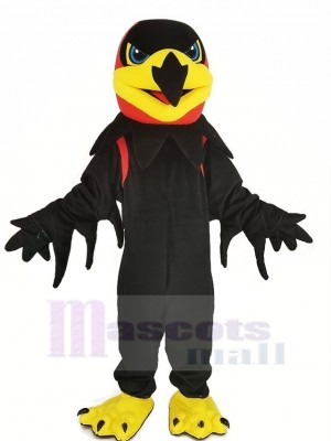 Noir Nuit faucon Mascotte Costume
