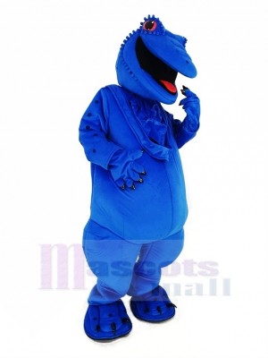 Bleu Lézard Mascotte Costume Animal