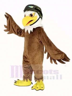 Cool marron Aigle Mascotte Costume