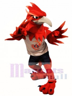 Rouge Phénix Déguisements de mascottes