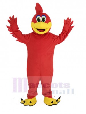 Réaliste rouge Roadrunner Oiseau Mascotte Costume Université