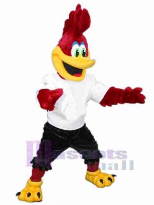 Rouge Coureur de route Costumes de mascotte Oiseau Animal
