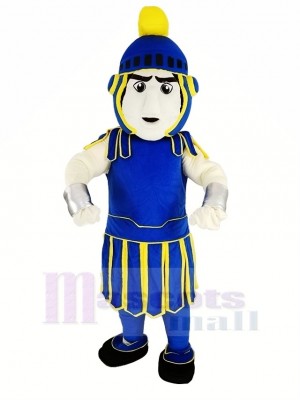 Bleu et Jaune Titan spartiate troyen Chevalier Sparti Mascotte Costume Gens