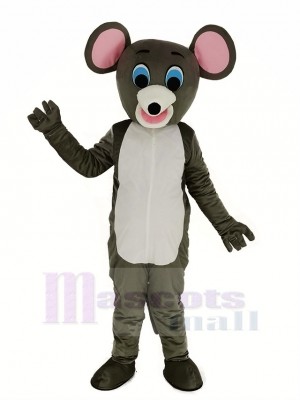 Peu gris Souris Animal Mascotte Costume Animal