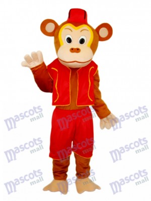 Costume de mascotte de singe clown adulte