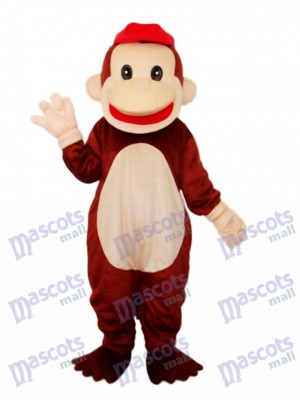 Costume adulte de mascotte de singe heureux Animal