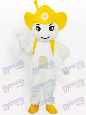 Costume de mascotte adulte jaune Moto Angel Party