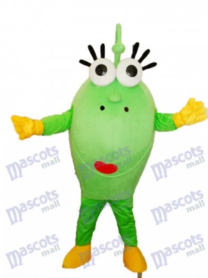 Gros vert Eyed Monstre Mascotte Adulte Costume Dessin animé Anime