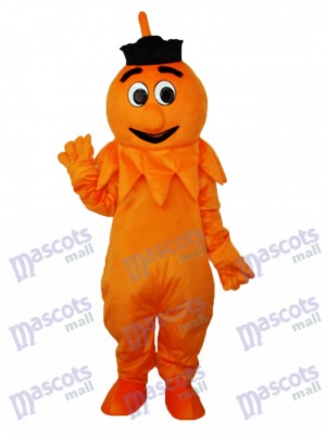 Orange Monstre Mascotte Adulte Costume Anime de dessin animé
