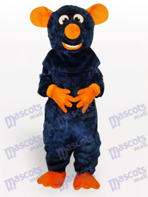 Costume de mascotte adulte grosse souris noir animal souris