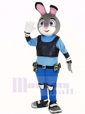 Zootopia Judy Hopps Police lapin Mascotte Costume Dessin animé