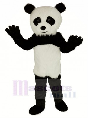 Poil long Panda Mascotte Costume Animal