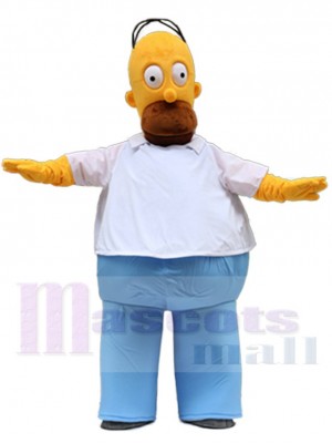 Homer Jay Simpson Mascotte Costume Les Simpsons Dessin animé