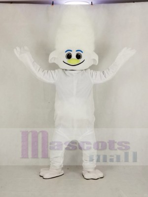 Réaliste Trolls Gars diamant argent Garçon Mascotte Costume École