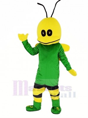 Vert abeille Mascotte Costume Dessin animé