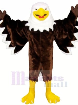 Souriant marron Aigle Costumes De Mascotte Animal