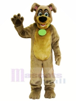marron Chien avec Gros Nez Mascotte Les costumes Animal