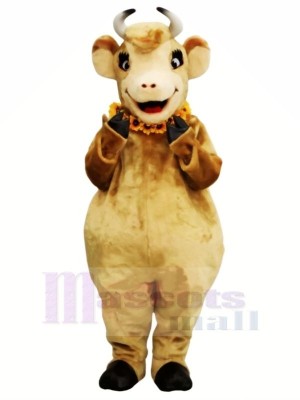 Femelle marron Vache Mascotte Les costumes