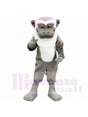 Gris blanc Singe Costumes De Mascotte Adulte