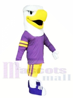 Aigle avec Violet Costume Mascotte Les costumes Animal