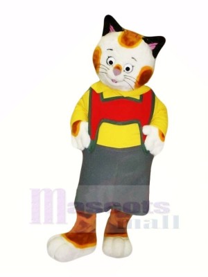 Mignonne Modèle Chat Mascotte Les costumes Dessin animé