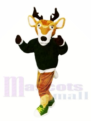 sport Cerf avec Noir Chandail Mascotte Les costumes Animal