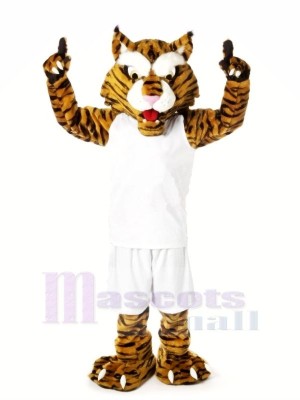 Fort Chats sauvages avec blanc Costume Mascotte Les costumes