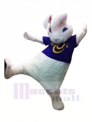 Haute Qualité blanc lapin Mascotte Les costumes