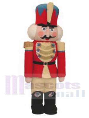 Officier militaire Casse-Noisette Mascotte Costume Dessin animé