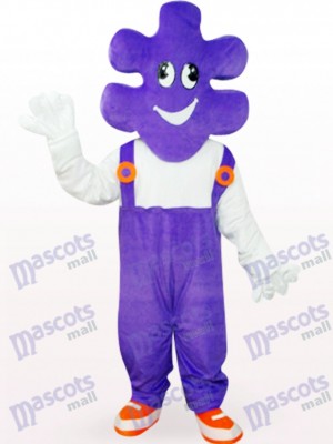 Costume de mascotte adulte mascotte mauve de dessin animé