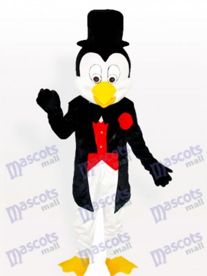 M. Penguin en smoking et chapeau de melon Costume de mascotte adulte