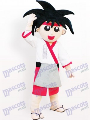 Costume de mascotte adulte de dessin animé garçon japonais