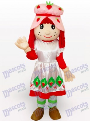 Costume de mascotte adulte Cartoon Strawberry Shortcake Girl