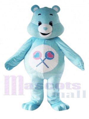 ma Charmant Bleu Se soucier Ours Mascotte Les costumes