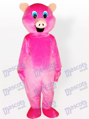 Costume de mascotte d'animal adulte de cochon rose