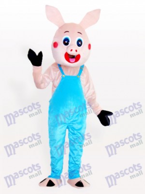 M. Cochon en débardeur Bib pour adulte Mascotte