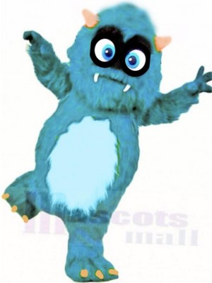 Duveteux Bleu Monstre Mascotte Costume