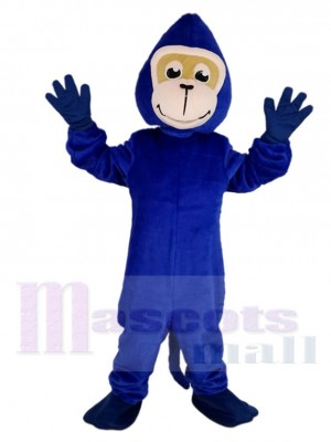 Bleu Gorille Singe Mascotte Costume Animal