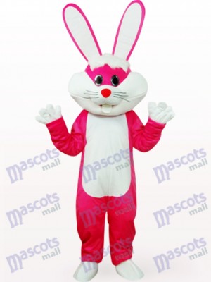 Lapin de Pâques en costume de mascotte animale Rose vêtements