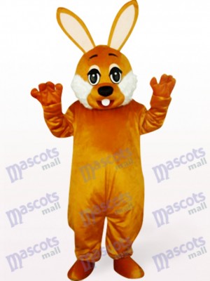 Costume de mascotte animaux lapin brun de Pâques