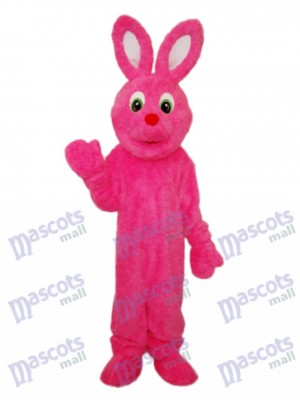 Costume adulte de mascotte de lapin rose de Pâques de Pâques Animal