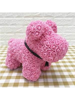 Rose Rose Chiot Chien Fleur Chiot Chien Meilleur cadeau pour la fête des mères, la Saint-Valentin, les anniversaires, les mariages et les anniversaires