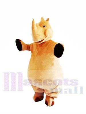marron Poids léger Rhinocéros Costumes De Mascotte
