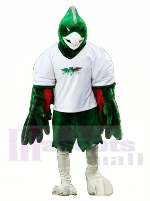 sport vert Phénix Costume de mascotte
